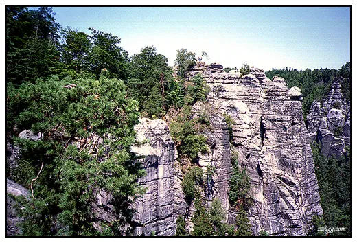 엘베강 동쪽을 막고 있는 암벽들.. Saxony Swiss D+17
